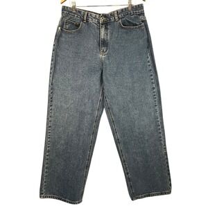 PrettyLittleThing High Rise Straight Leg Blue Denim Jeans‎ Size 12